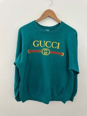 Vintage 80s 90s Gucci Raglan Crewneck Sweatshirt